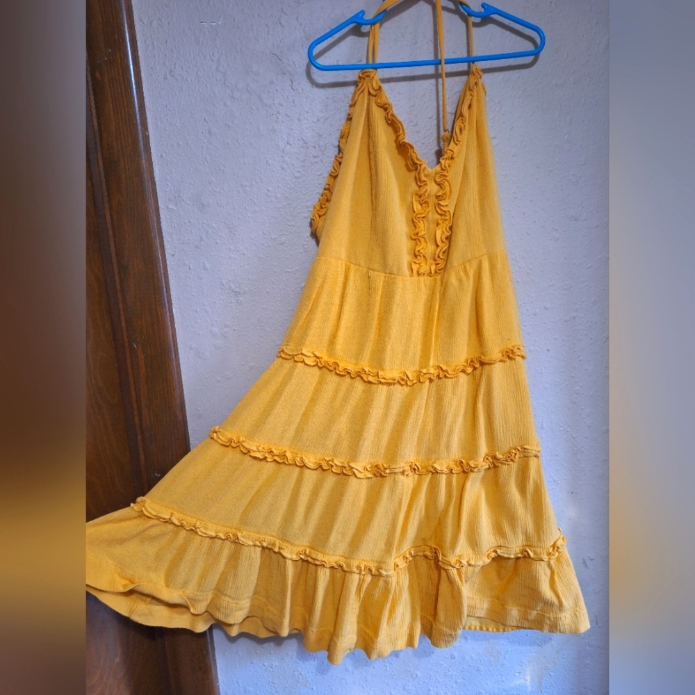 Sunflower yellow summer dress